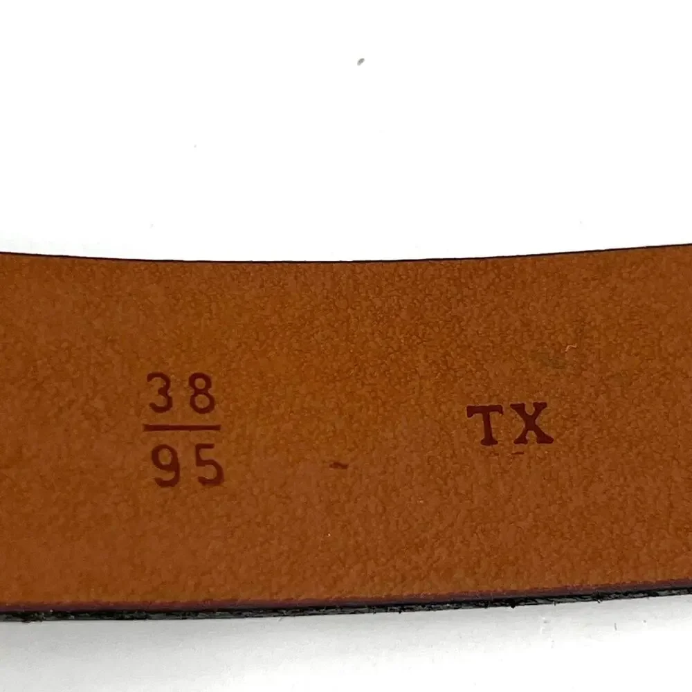 Trafalgar men’s leather golden buckle belt